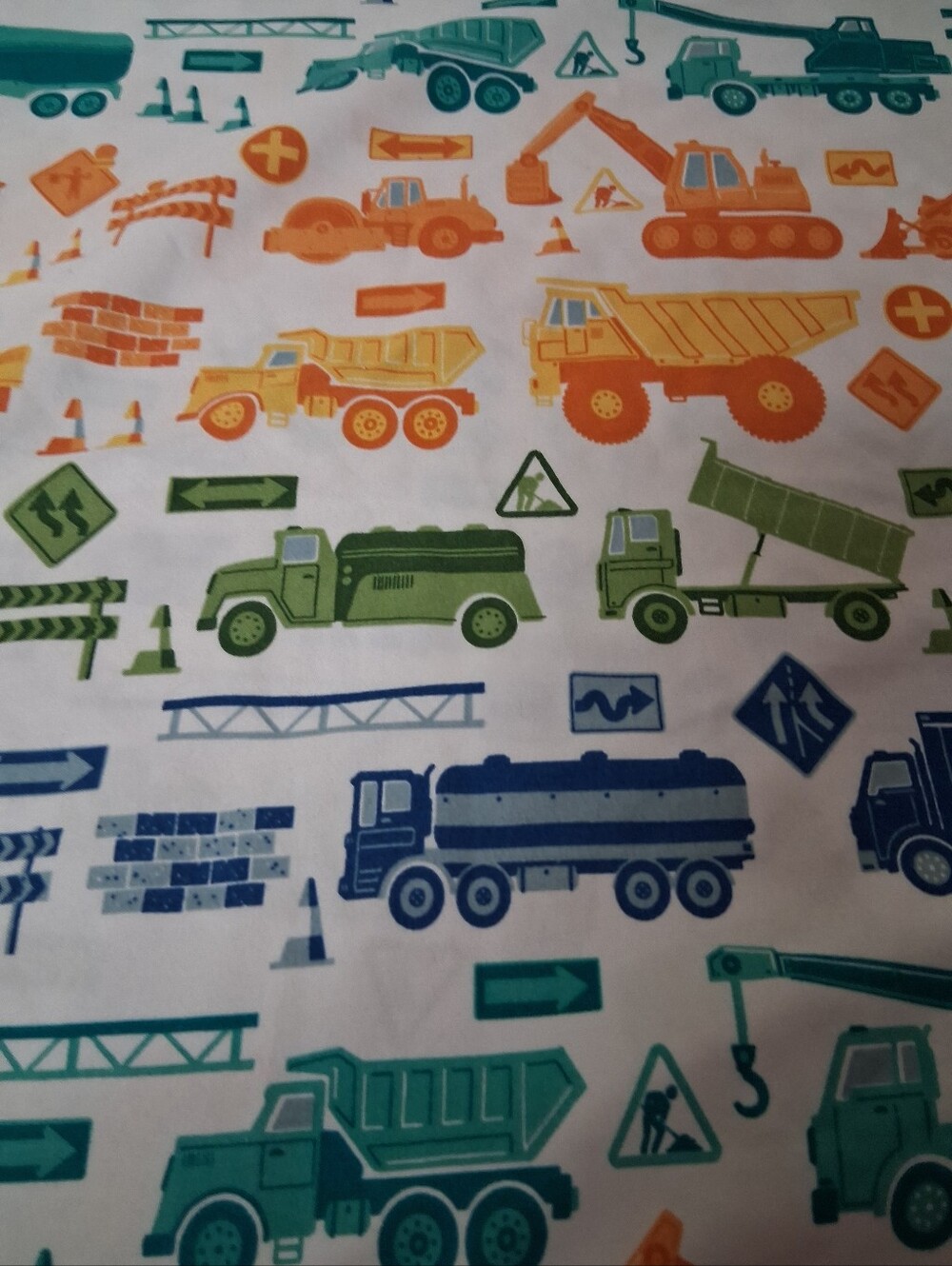 2pc Construction Site Standard Size Pillowcases.